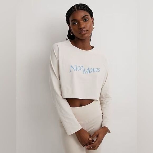 MWL | "Nice Moves" Graphic Tee Cropped Top - Picture 1 of 6